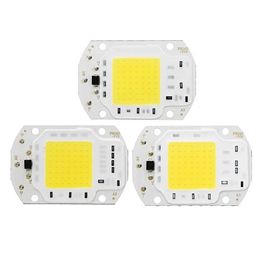 LUSTREON 10W/20W/30W Pure White COB LED Light DIY Chip Supplied by Battery Solar Panel - 10W