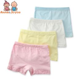 12Pcs/Lot Girls Boxer Baby Cotton Lace Underwear Shorts Kids Panties Suitable For 2-10Years 211122