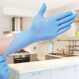 Disposable Nitrile Latex Gloves 5 Kinds of Specifications Optional Anti-skid Anti-acid a Grade Without Powder Rubber