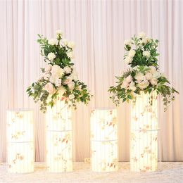 Decorative Flowers & Wreaths Flone Wedding Chinese Props Cylindrical Lighting Road Lead Centrepiece Layout Ornaments Creative