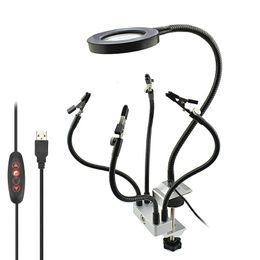 Lamp Magnifier Repair 360 Degree Hardware Tool Circuit Board Welding Assistant Table Lamps