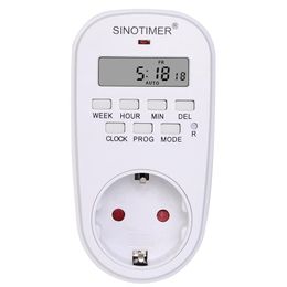 Timers EU Plug Outlet Electric Digital Socket With Timer 220V Time Control 7 Days Programmable Switch Countdown