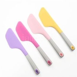 Large Silicone Cream Baking Scraper Pastry Tools Non Stick Butter Mixer Smoother Spreader Heat Resistant Spatula DB679