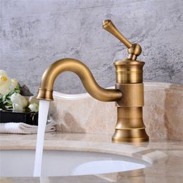 Bathroom Basin Faucet Sink Faucet Fashion High Quality Brass Wire Drawing Single Handle Cold And Hot 360 Rotation Deck Mounted
