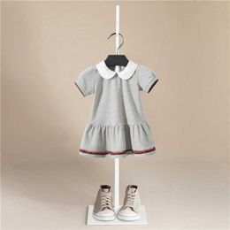 Girl Dress 2020 Children Summer Webbing Princess Party Dress Fashion Kids Flower Girl Short Sleeve Dresses Baby Clothes Q0716