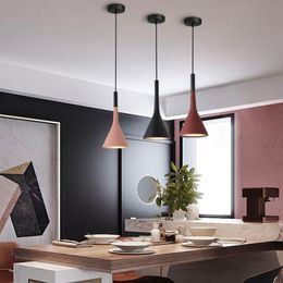 Modern Led Pendant Lights Aluminium E27 Bulb Hanging Lamp For Kitchen Living Room Loft Bedroom Fixtures Lightings. Lamps
