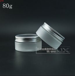 80g/ml Frosted Plastic Flat Pucifugal Bottle Jar Silver lid Butter Pomade Bath Salt Small Sample Packing Bottlegood qty