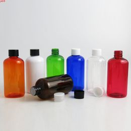 360 x 220ml Empty Amber White Blue Green Red Orange Clear Large Shampoo Plastic Bottle Make-up Water Lotions Cosmetic Container