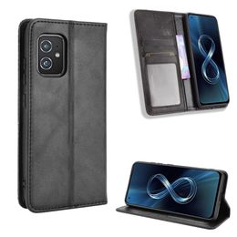 Wallet Leather Cases For Asus Zenfone 8 Case Magnetic Protective Book Stand Card ZS590KS Cover