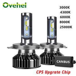OVEHEL Headlight CSP Chips 20000LM Canbus 110W 6000K H4 LED H7 H1 H3 H8 H9 H11 9005 HB3 9006 HB4 Car Headlamp Light Bulbs