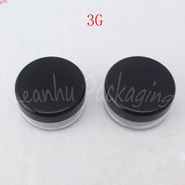 3G Empty Mini Cream Jar , 3CC Cosmetic Sample Packaging Bottle Transparent Plastic Pot Containerhigh qty