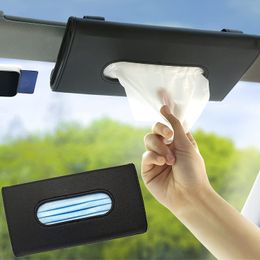 Universal Car Accessories Sun Visor CD Hanger Holder Tissue Box Paper Napkin New
