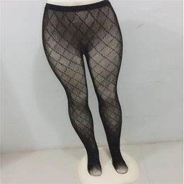 Sexy Socks & Hosiery Pantyhose Fashion Letter Brand Designer Hose Women Transparent Panty-hose