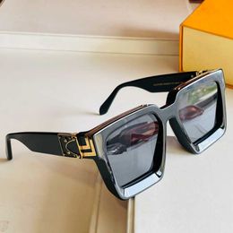 SS Sunglasses spring official correct millionaire for men and women square full frame Vintage 1165W 1:1 unisex Shiny Gold good sell plated Top quality 96006 WTTQ