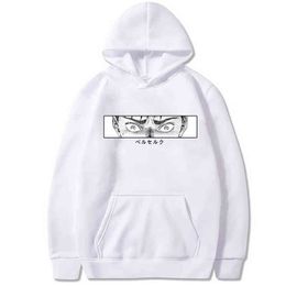 Men Berserk Guts Hoodie Japanese Graphic Anime Hoodie Anime Eyes Hoodies Tops Clothes H1227