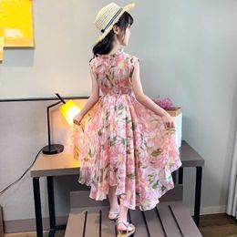 Girls Dress Summer New Children's Clothing Girls Fashion Floral Dress 2 Girls Clothing Party 11 Summer Casual Child Beach Dress Q0716