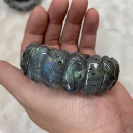 rainbow Labradorite stone bracelet natural gemstone bangle fine jewelry for woman for man for gift wholesale