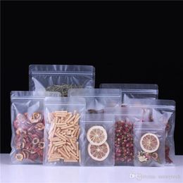 Wholesale Matt Plastic Seal Packaging Bag Food Grade Forsted PE Plastic Gift Coffee Fruit Nuts Powder Storage Bags LX02321