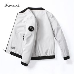 DIMUSI Men's Bomber Jackets Casual Male Outwear Windbreaker Coats Fashion Mens Stand Collar Slim Pilot Baseball Jackets Clothing 211029