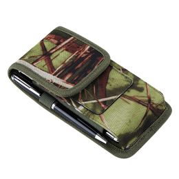 Camouflage Universal Phone Cases For Iphone 13 Samsung Moto LG Nokia Sony Card Holder Sport Nylon Belt Clip Holster Smartphones Covers Pouch Bag