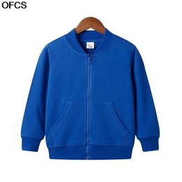 Children Jacket Kids Boys Coat Spring Autumn Sweatershirt Cotton Cardigan Zipper Clothes Unisex Clothing Children Sports Jacket 211106