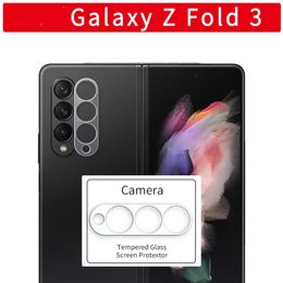 50pcs/bag Tempered Glass Screen Films for Samsung Galaxy Z Fold3 / Galaxy Z Filp3 Phone Camera lens Protective film