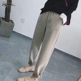 Casual Female Trousers Loose Harem Pants Autumn and Winter Women Korean Style Ankle-length Joker High Waist 6993 50 210508