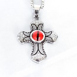 Pendant Necklaces Wholesale High Quality 316L Stainless Steel For Men And Women Necklace Fashion Luxury Prayer Stone Cross Punk Hip Hop