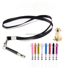 Obedience Dog Training Whistle Ultrasonic Whistles with Lanyard Necklace Pet Dogs Supplies