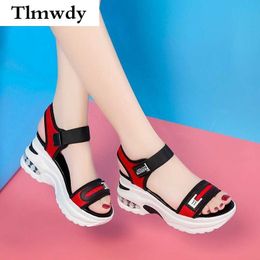 Fashion Women's Shoes Sandals Summer Women's Thick-soled High-heeled Sandals Open Toe Comfortable Simple Beach Shoes 210624