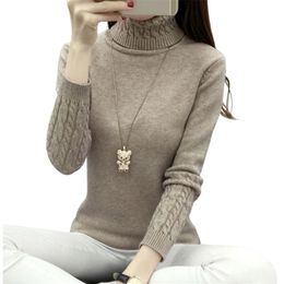 Thick Warm Women Turtleneck Winter Sweaters And Pullovers Knit Long Sleeve Cashmere Sweater Female Jumper 211007