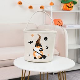 12 Style Halloweens Party Supplies Halloween Candy Bag Ghost Festival Pumpkin bucket Festive Children's hand basket T2I52358