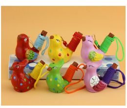 Party Favour Ceramic Water Bird Whistle Spotted Warbler Song Chirps Home Decoration For Children Kids Gifts SN4730