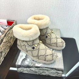 2021 autumn winter warm designer snow boots Martin desert Bo OTS leather rough w ear-resistant velvet platform r shoes size 35-40