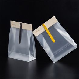 Frosted Transparent Plastic Food Packing Bags Baking Stand Up Pouches for Nuts Grains Dry Goods