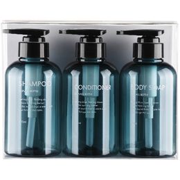 3-piece Soap Dispenser Hand Bottle Shampoo, Shower Gel Outdoor Travel Tool, Bathroom Accessories Set 300ML / 500ML 211130