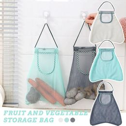 Storage Bags Hangable Multi-purpose Kitchen Fruit And Vegetable Mesh Bag Portable Reusable Grocery