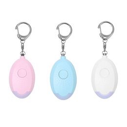 Self Defense Personal Alarm 130dB Egg Shape Girl Women Security Alert Scream Loud Keychain