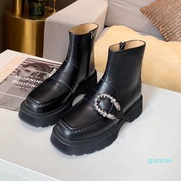 2021 gners Martin Boots Black Colour Ankle Designers Women Highet Quality Winter Non Slip with box size35-40 6991