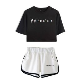 Mens T-shirts Friends Tv Show Two Piece Set Summer Sexy Have Become Sick Cotton t Shirt Suit Shorts Product Top Women Clothes for You