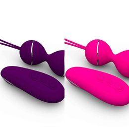 NXY Eggs Wireless Remote Control Vibrating Vaginal Tighten Clitoris Massager Jump Geisha Kegel Ball Sex Toys for Women 1124
