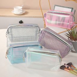 Ladies Cosmetic Bag PVC Toiletry Bag Toiletries Storage Portable Travel Cosmetic Storage Bags