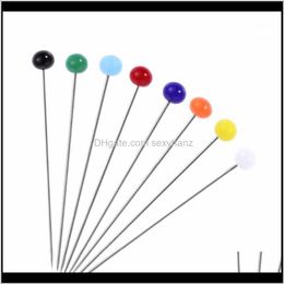 Notions & Tools Apparel Drop Delivery 2021 250Pcs Glass Pearlized Head Pins Multicolor Pin For Diy Sewing Crafts Accessory1 N6Fwt