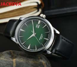 Factory Waterproof Watches Famous classic designer cocktail color series Designer Stopwatch Fashion Cow Leather Stainless Steel Quartz Calendar Mens Watch