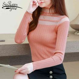 women sweaters and pullovers turtleneck Flat Knitted winter dresses sueter mujer korean 6264 50 210427