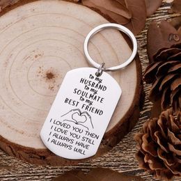 Keychains To Husband Birthday Wedding Valentine Day Gifts For Him Men From Wife I Love You Anniversary Hubby Fiance Groom