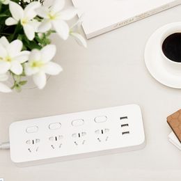 Xiaomi Youpin Mijia Power Socket Strip With Switch 3 USB 2A Fast Charging Adapter Mi Extension Sockets