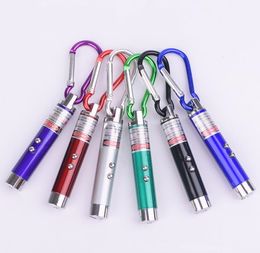 500pcs Party Favour Multi-functional Mini 3 in1 LED Laser Light Pointer Key Chain Flashlights Mini-Torch Flashlight Money Detector Lights SN3078