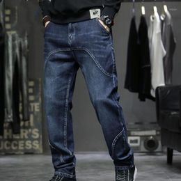 Men's Jeans Mens Baggy Cowboy Pants Denim Trousers Hip Hop Casual Stretch Men Clothing Plus Size 44