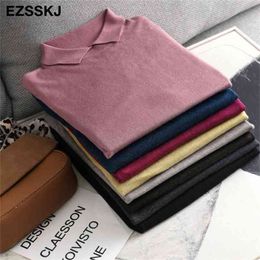 Autumn spring thin cashmere Sweater Pullovers Women female loose soft sweater long sleeve knit Jumpers top 210914